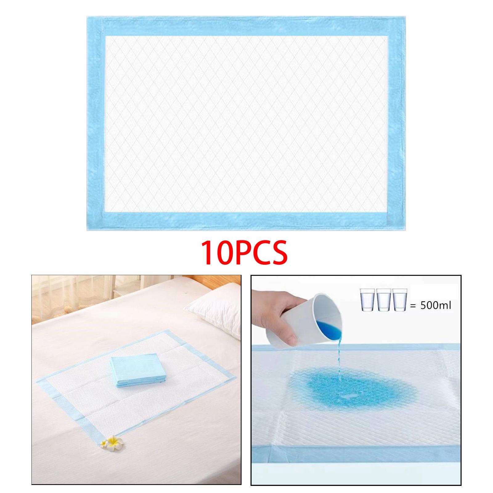 10Pcs Disposable Bed Pads, Nursing Pads High Absorbency Bed Protector for Elderly Pets